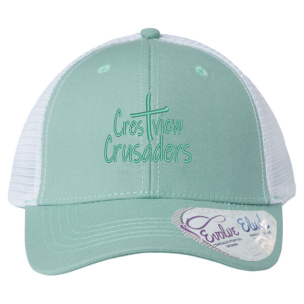 CC 2025 Ponytail Hat - Women's Modern Trucker Cap Thumbnail
